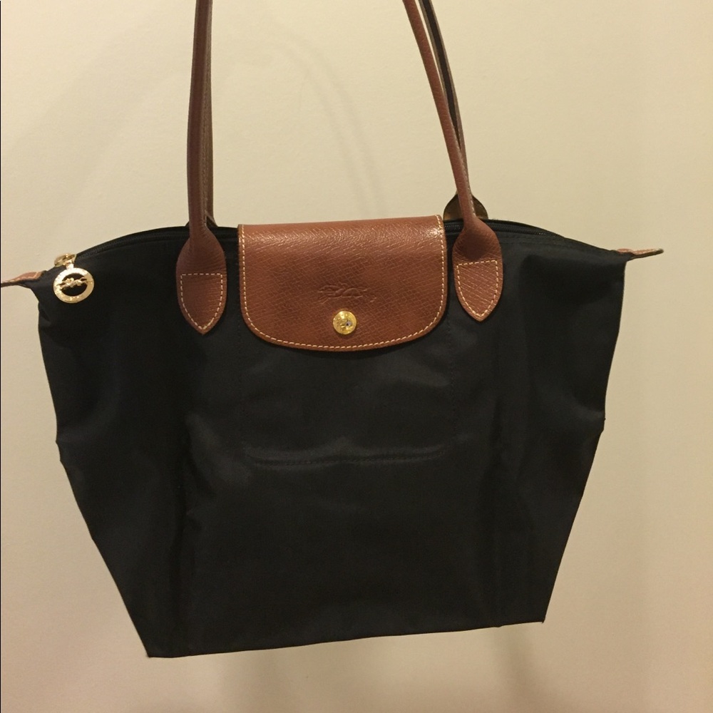 Black Longchamp Small Le Pliage Tote